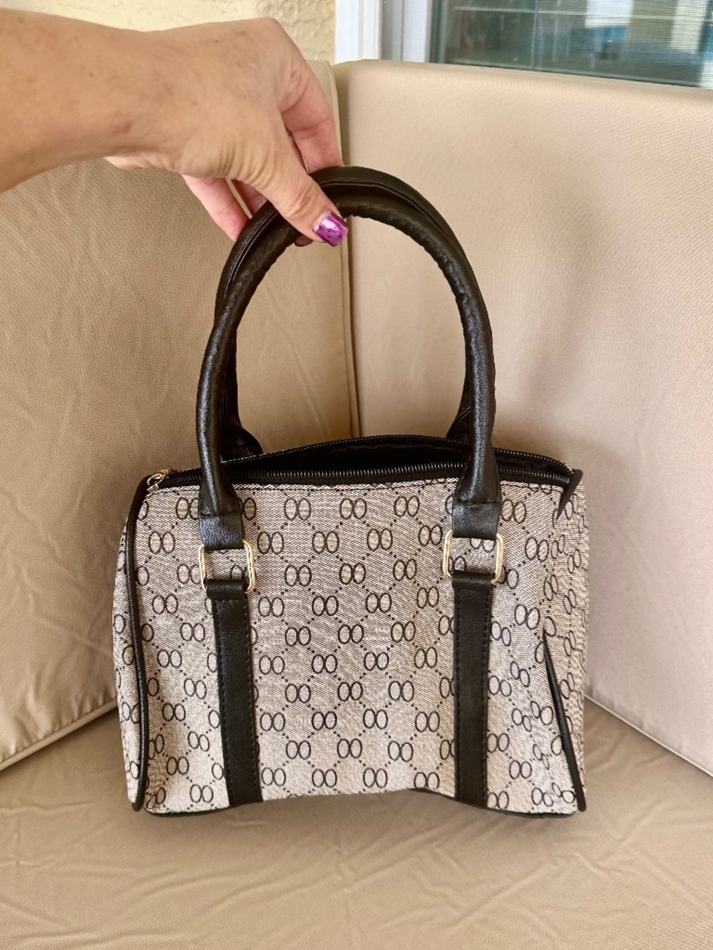 Mei & Ge (3 Piece Set) Satchel Handbag with Matching Wallet and Key Holder - Picture 9 of 14